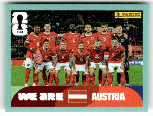 AUT 13 Team Photo - Sticker autocollant Panini Coupe du Monde FIFA 2026 Autriche - Pièce détachée