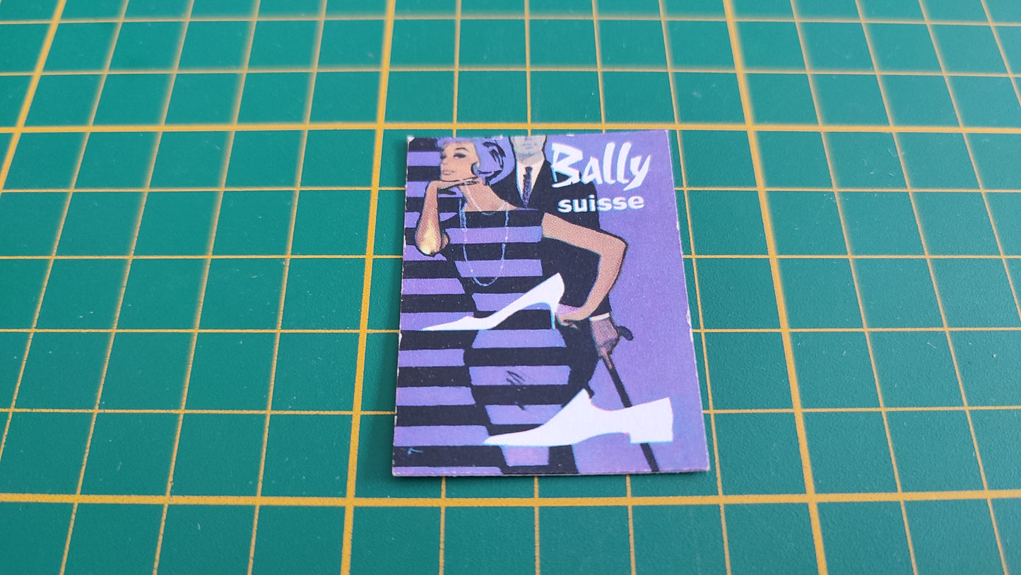Affiche Bally Suisse pièce détachée jeu de société Défense d'afficher Gay-Play #C02