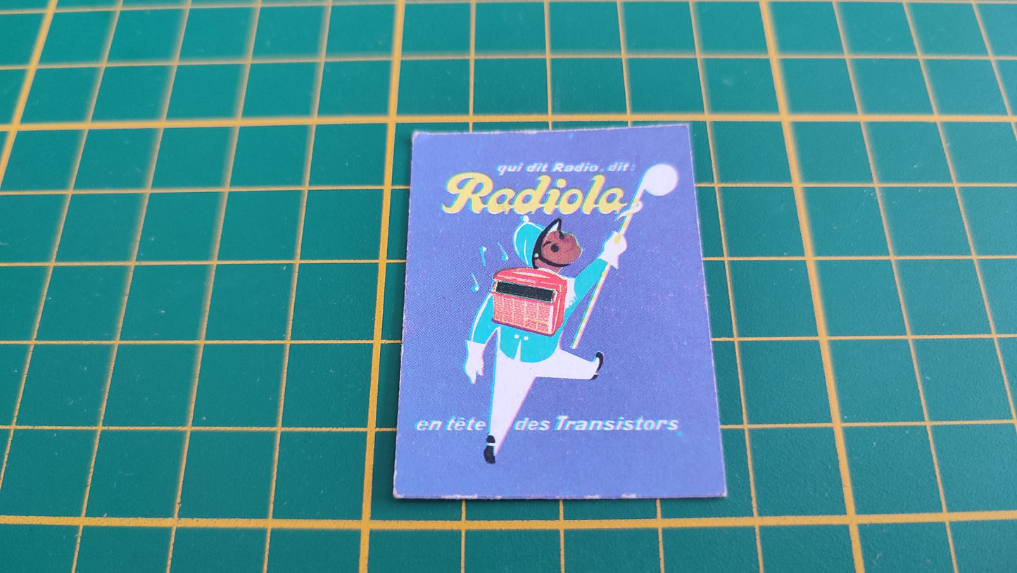 Affiche Radiola en tête des transistors pièce détachée jeu de société Défense d'afficher Gay-Play #C02