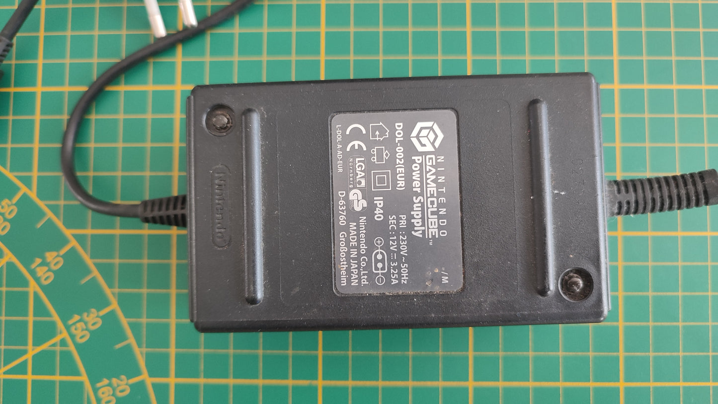 Alimentation secteur officielle DOL-002 pièce détachée console de jeux Nintendo Gamecube DOL-001 (EUR) #E58
