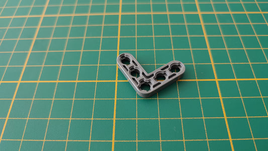 Angle fin 5 trous gris foncé pièce détachée Clementoni mon atelier de mécanique 52498 Exploration antarctique #E21