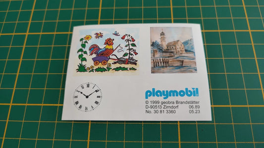 Autocollants pour cadres photo et horloge Playmobil 30813360 – Pièce détachée d'origine #E72