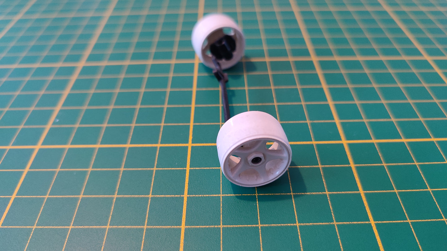 Axe avant + jantes pièce détachée miniature Bburago Burago Ford Escort RS Cosworth 1/24 1/24e 1/24ème #D38