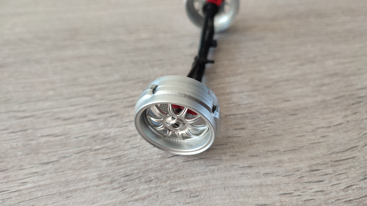 Axe jantes arrière pièce détachée miniature Norev Peugeot 206 CC RC Esquiss Auto 1/18 1/18e 1/18ème #D63