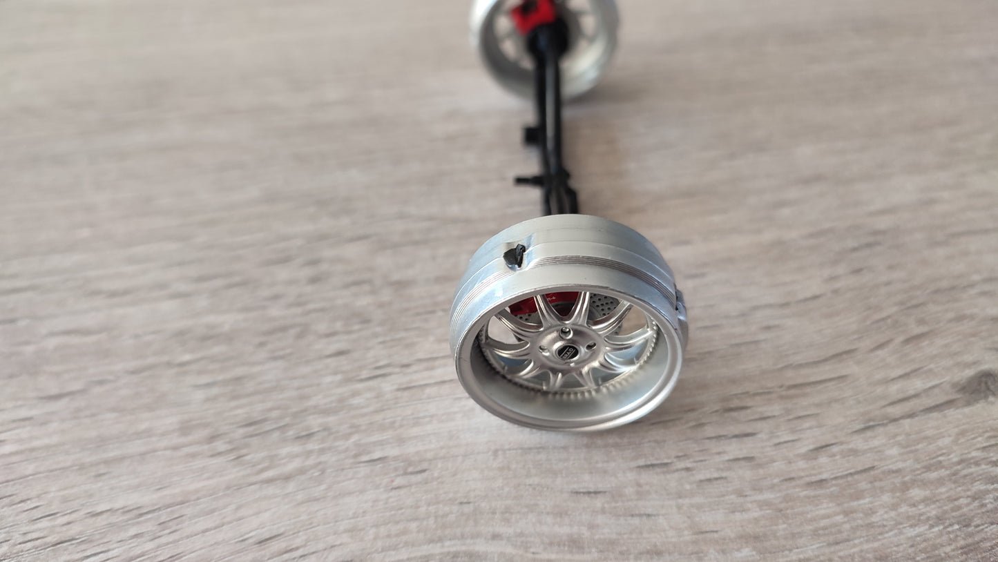 Axe jantes arrière pièce détachée miniature Norev Peugeot 206 CC RC Esquiss Auto 1/18 1/18e 1/18ème #D63