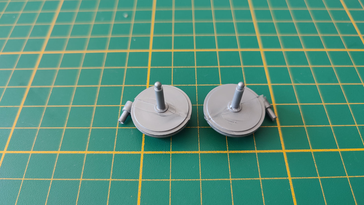 Axes de roue avant pièce détachée miniature Bburago Burago Bugatti type 59 1934 1/18 1/18e 1/18ème #D95