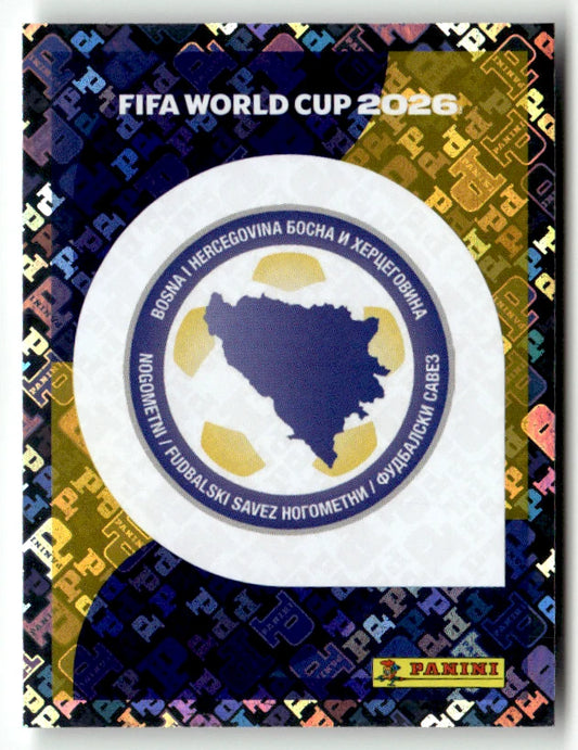 BIH 1 Team Logo - Sticker autocollant Panini Coupe du Monde FIFA 2026 Bosnie-Herzégovine - Pièce détachée