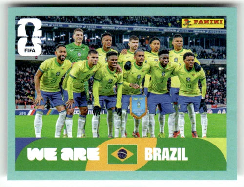 BRA 13 Team Photo - Sticker autocollant Panini Coupe du Monde FIFA 2026 Brésil - Pièce détachée