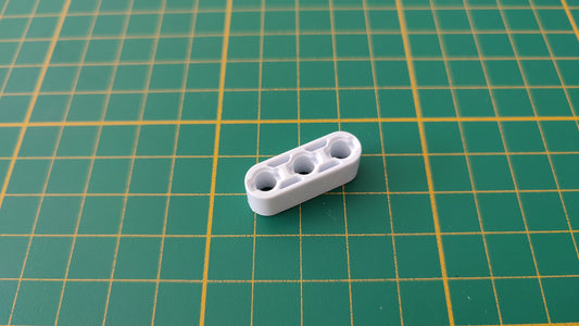 Barre 3 trous blanche pièce détachée Clementoni mon atelier de mécanique 52498 Exploration antarctique #E21