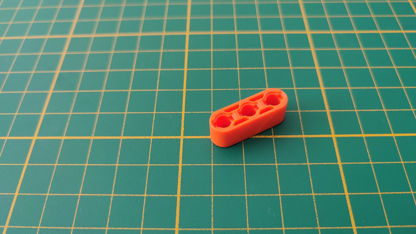 Barre 3 trous orange pièce détachée Clementoni mon atelier de mécanique 52498 Exploration antarctique #E21