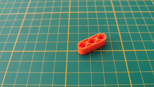 Barre 3 trous orange pièce détachée Clementoni mon atelier de mécanique 52498 Exploration antarctique #E21
