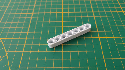 Barre 7 trous blanche pièce détachée Clementoni mon atelier de mécanique 52498 Exploration antarctique #E21