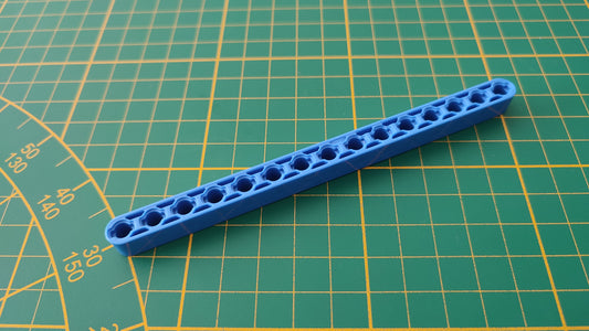 Barre bleu 15 trous pièce détachée Clementoni mon atelier de mécanique 52498 Exploration antarctique #E21