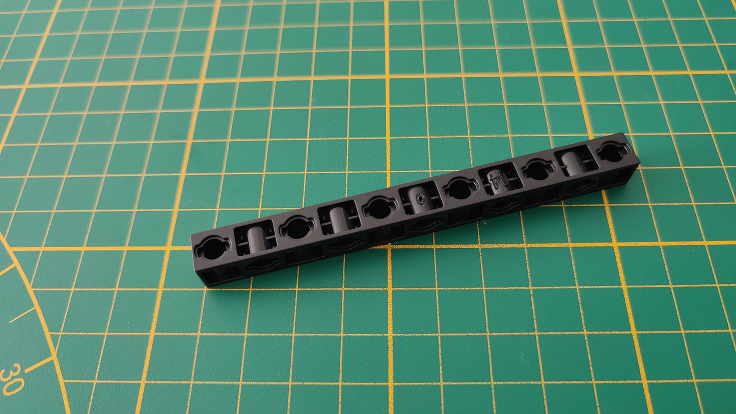 Barre noir 11 trous pièce détachée Clementoni mon atelier de mécanique 52498 Exploration antarctique #E21