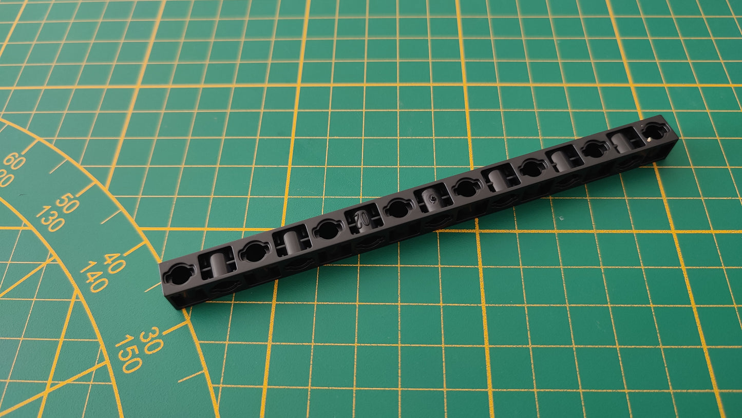 Barre noir 15 trous pièce détachée Clementoni mon atelier de mécanique 52498 Exploration antarctique #E21
