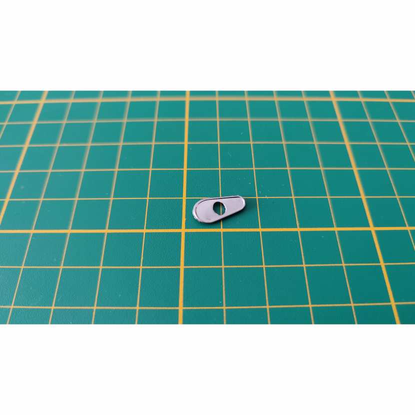 Base de rétroviseur droit 88D n°88 pièce détachée Porsche 911 Carrera RS 2.7 1/8 1/8ème Altaya