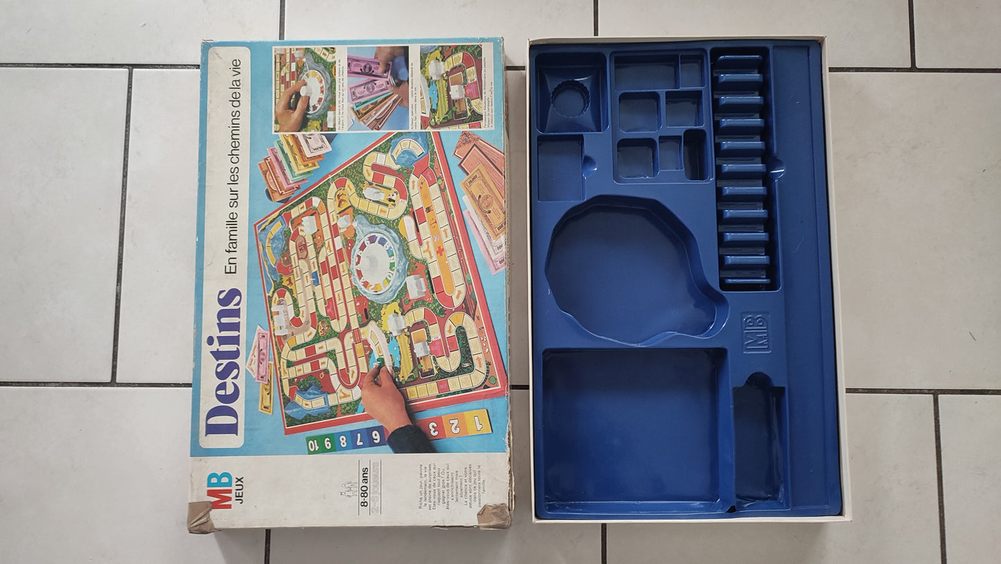 Boite du jeu vide seule pièce détachée jeu de société Destins En famille sur les chemins de la vie MB #E44