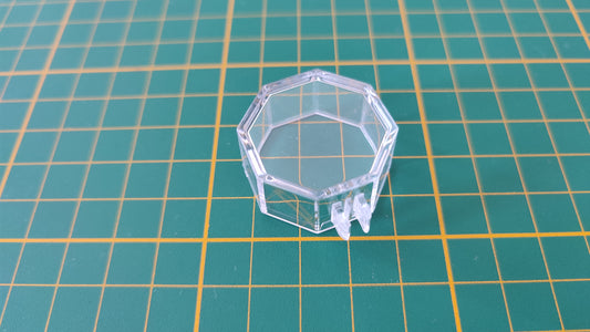 Boîte octogonale transparente référence 30 21 5792 pièce détachée Playmobil #B90
