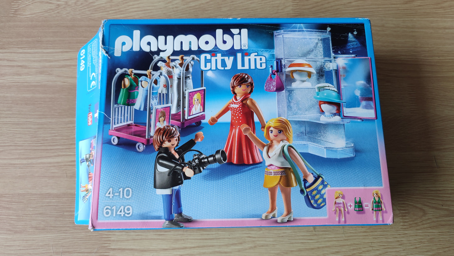 Boite seule dans l'état Playmobil 6149 City Life Top modèles avec photographe #SPDF