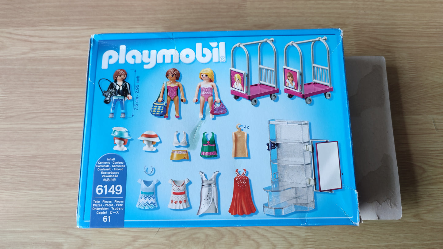 Boite seule dans l'état Playmobil 6149 City Life Top modèles avec photographe #SPDF