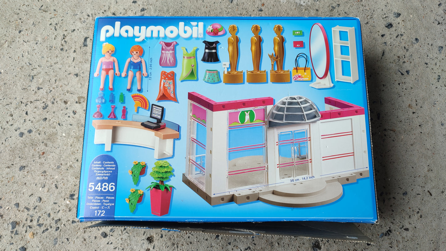 Boite seule dans l'état Set Playmobil 5486 City Life Boutique de vêtements #SPDF