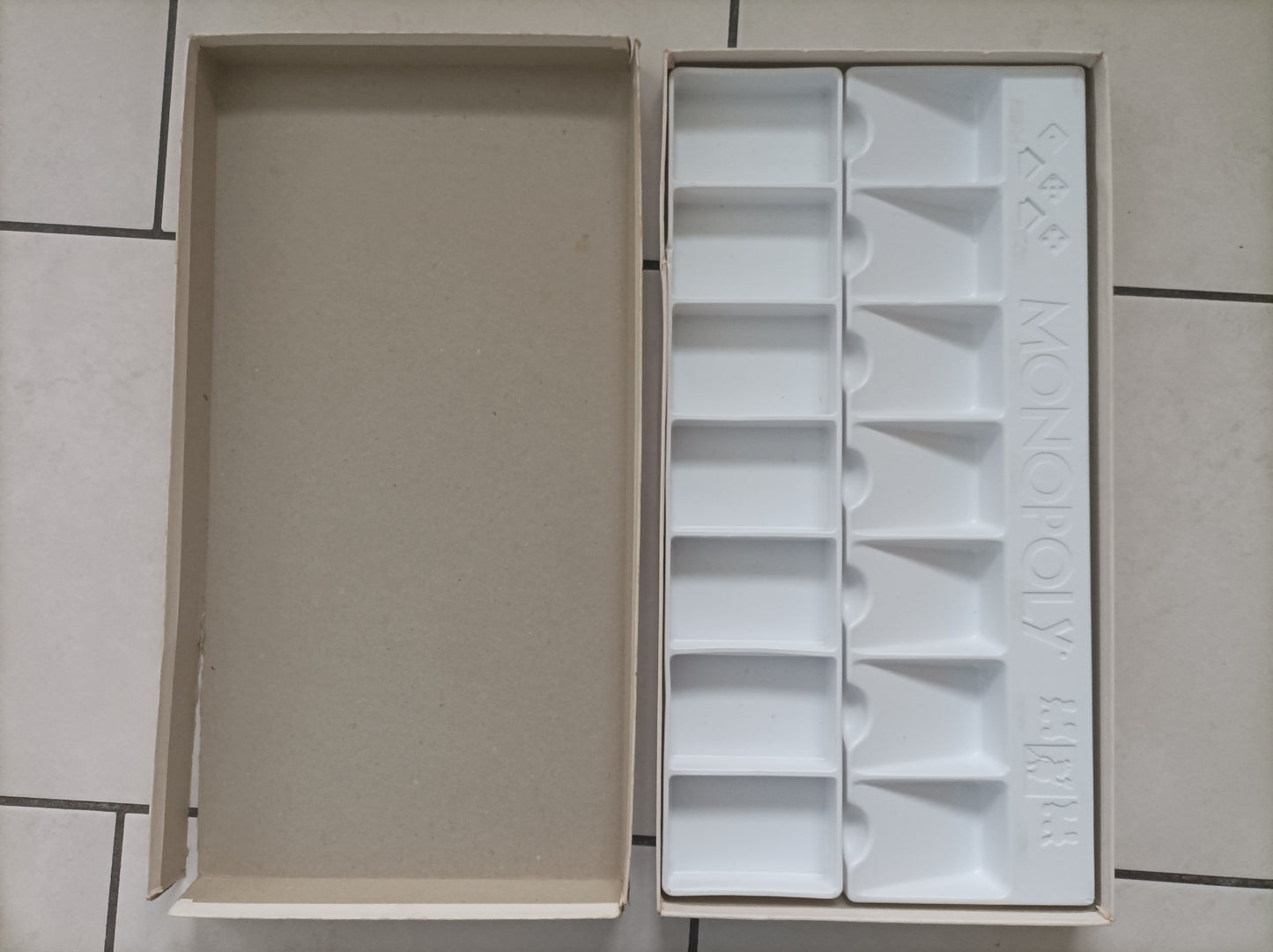 Boite vide dans l'état pièce détachée jeu de société Monopoly Miro Meccano #E40