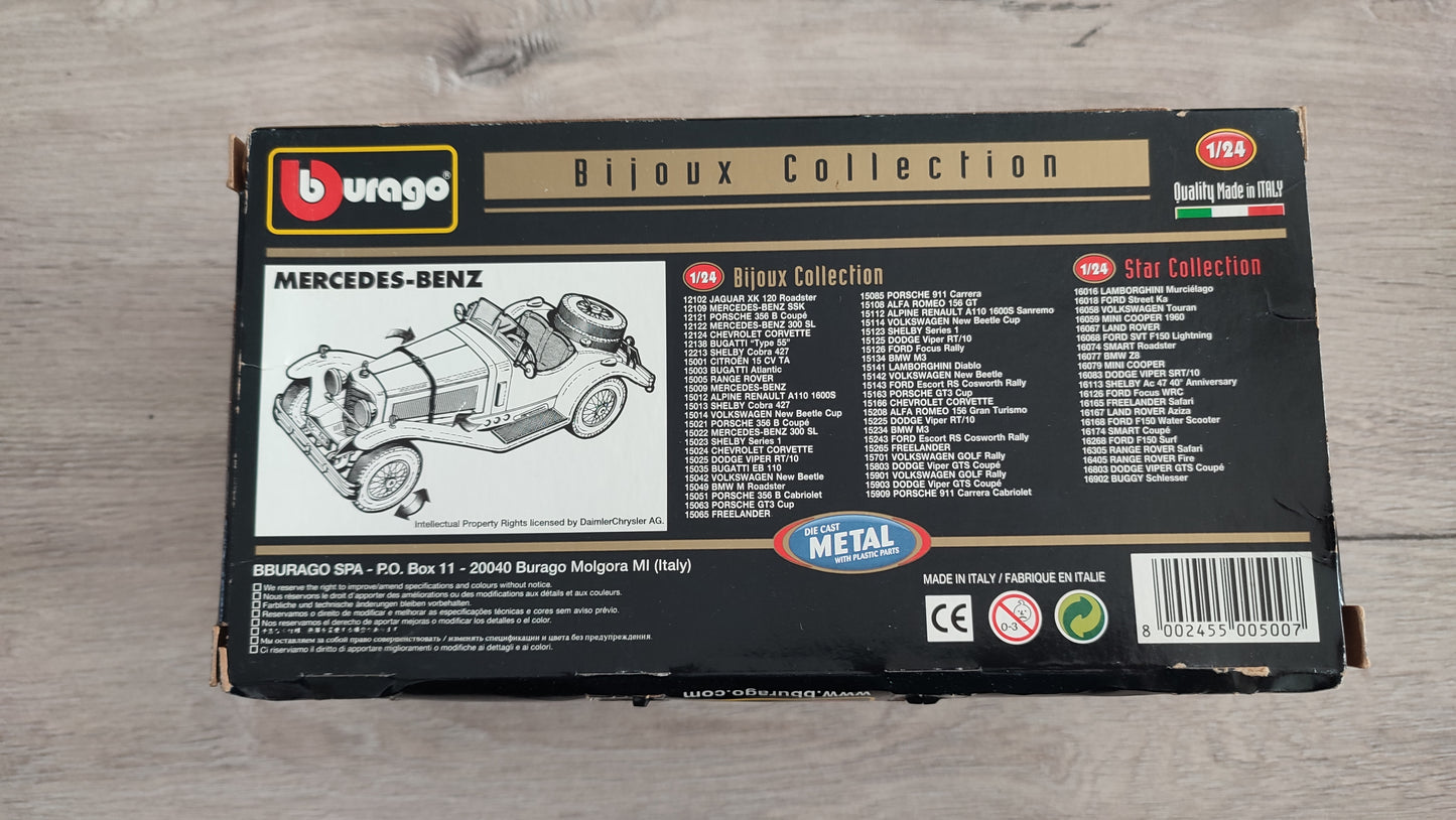 Boite vide dans l'état pièce détachée miniature Bburago Burago Mercedes-Benz SSK 1/24 1/24e 1/24ème #C28