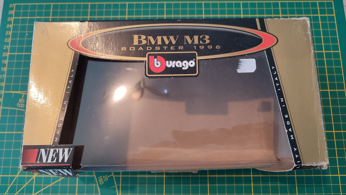 Boite vide en l'état pièce détachée miniature Bburago Burago Bmw M3 Roadster 1996 1/24 1/24e 1/24ème #D39