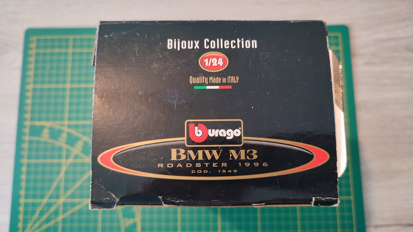 Boite vide en l'état pièce détachée miniature Bburago Burago Bmw M3 Roadster 1996 1/24 1/24e 1/24ème #D39