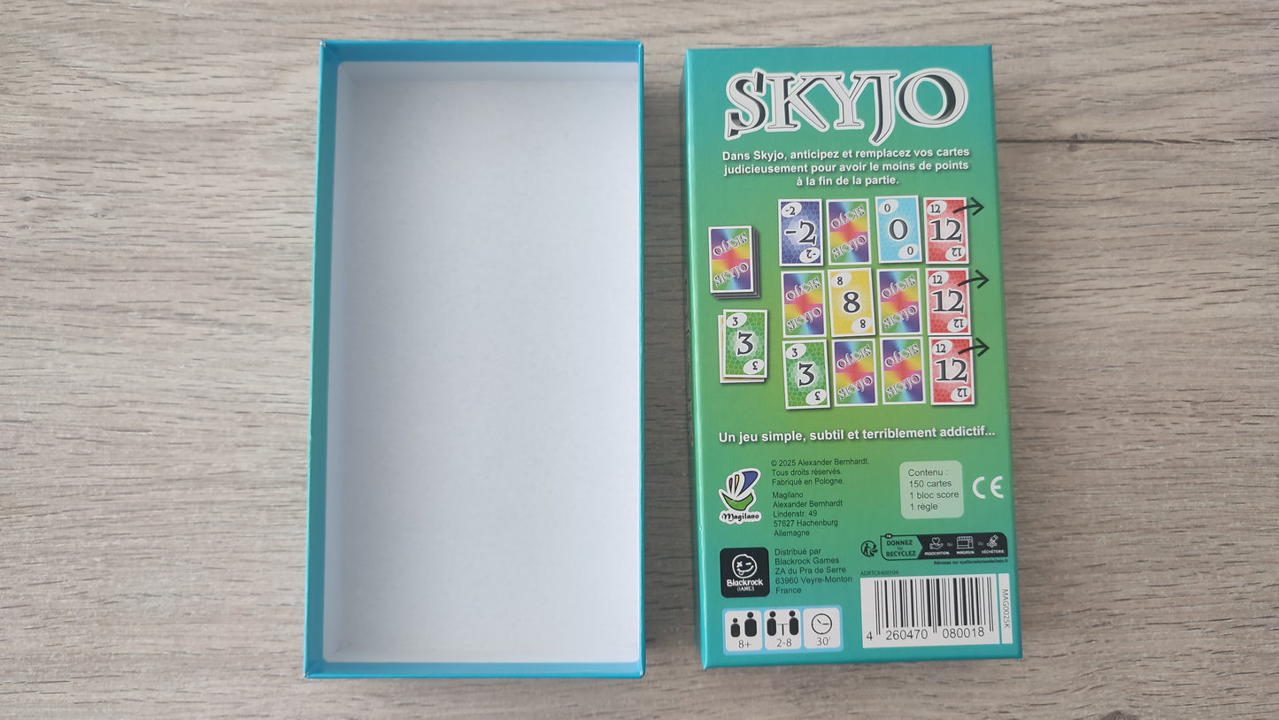 Boite vide pièce détachée Skyjo jeu de société #E15