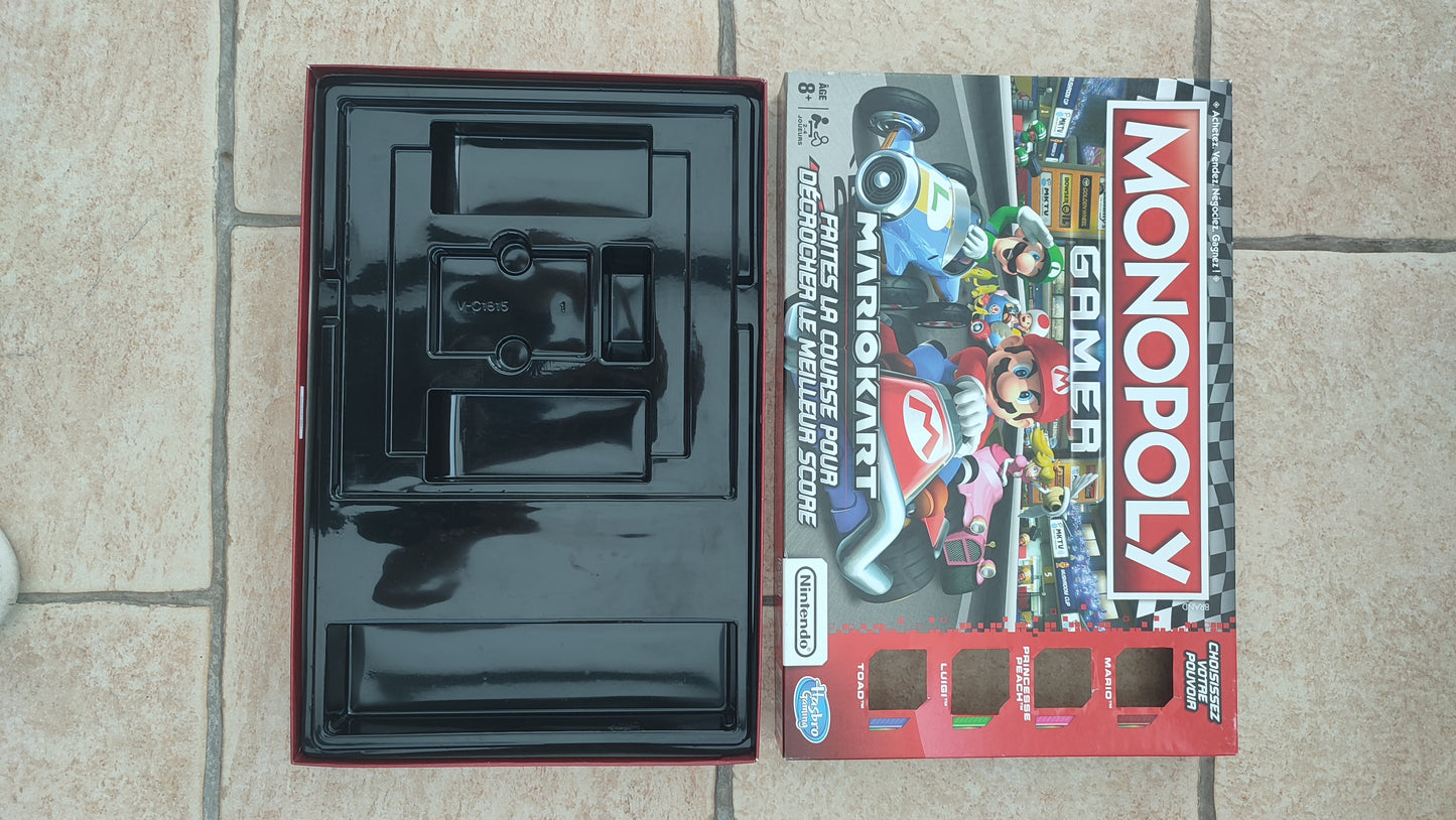 Boite vide pièce détachée jeu de société Monopoly Gamer Mario Kart Hasbro #E82
