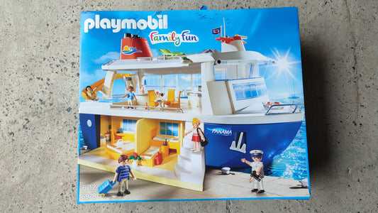 Boite vide seule dans l'état Playmobil 6978 Family Fun Bateau de croisière #SPDF