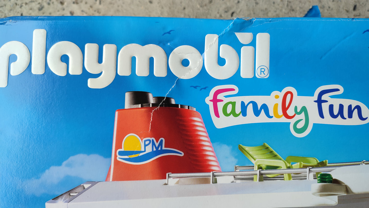 Boite vide seule dans l'état Playmobil 6978 Family Fun Bateau de croisière #SPDF