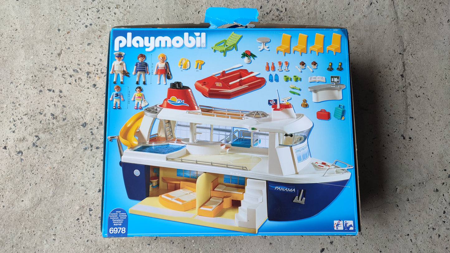 Boite vide seule dans l'état Playmobil 6978 Family Fun Bateau de croisière #SPDF