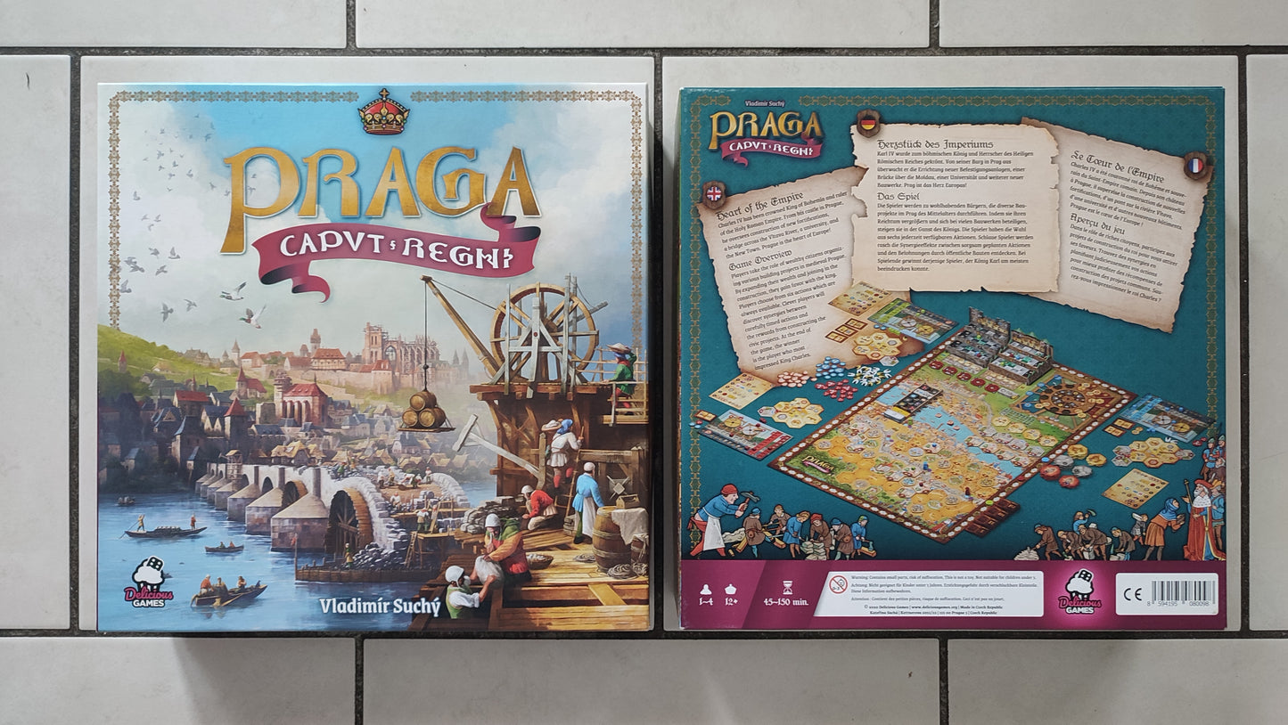 Boite vide seule en l'état Praga Caput Regni vladimir suchy Delicious Games pièce détachée jeu de société #E34