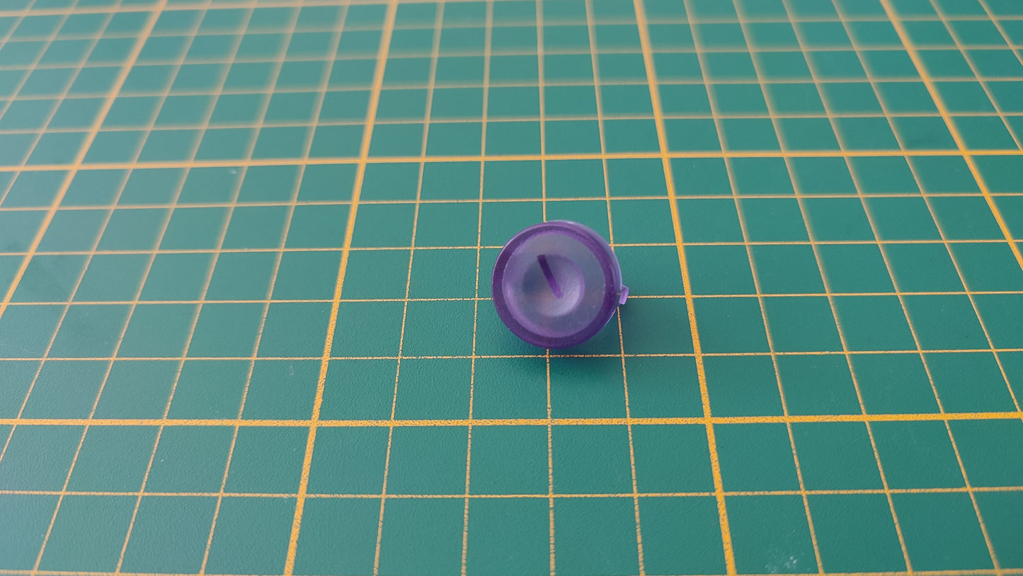 Bouton d'ouverture violet transparent pièce détachée pour console de jeux Nintendo Game cube Gamecube DOL-101 et ou DOL-001