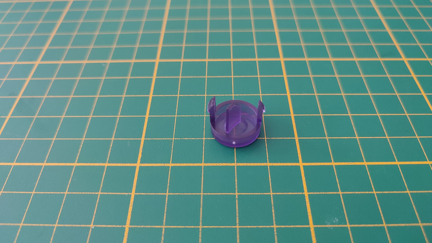 Bouton d'ouverture violet transparent pièce détachée pour console de jeux Nintendo Game cube Gamecube DOL-101 et ou DOL-001