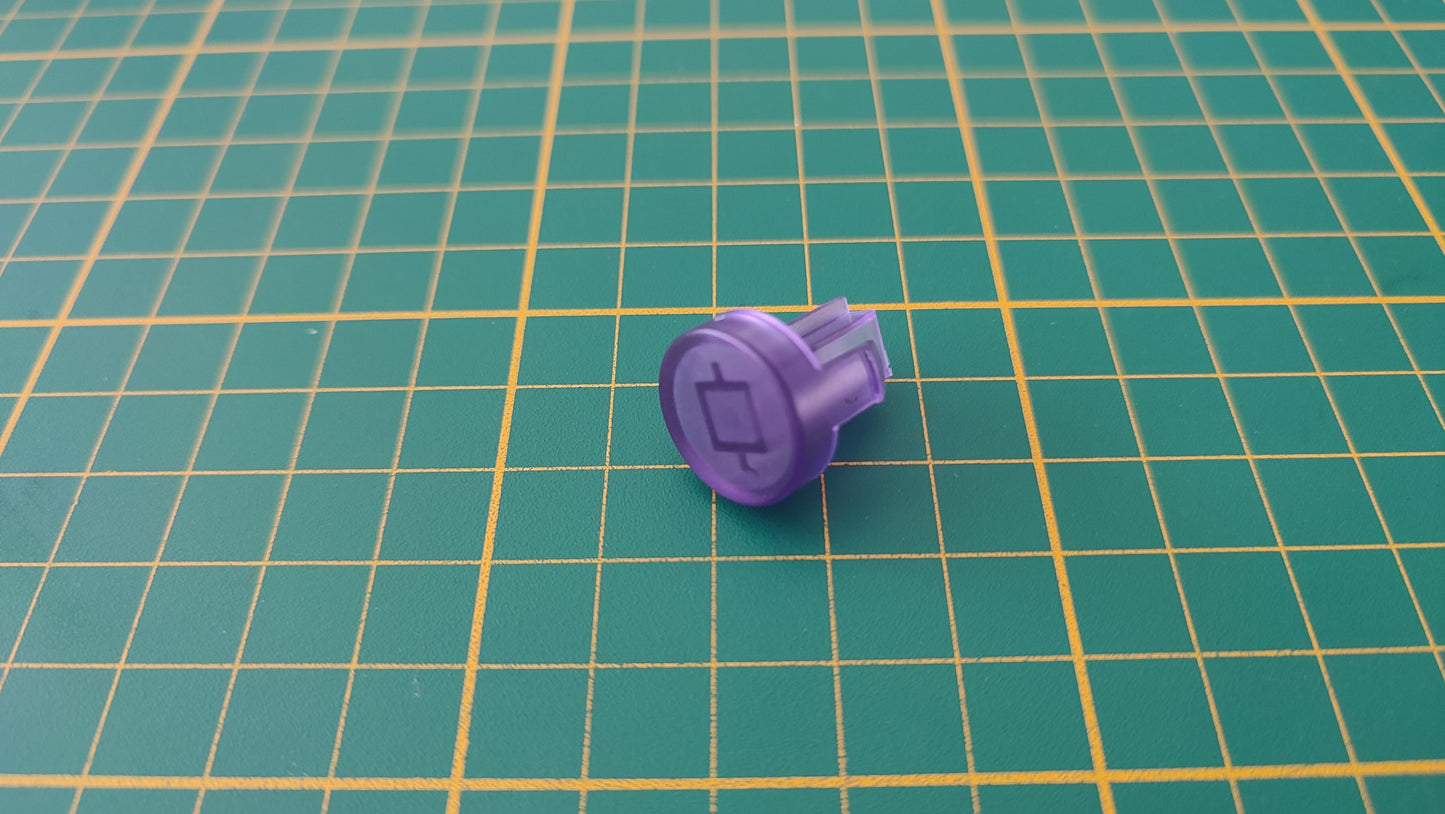 Bouton power seul violet transparent pièce détachée pour console de jeux Nintendo Game cube Gamecube DOL-101 et ou DOL-001