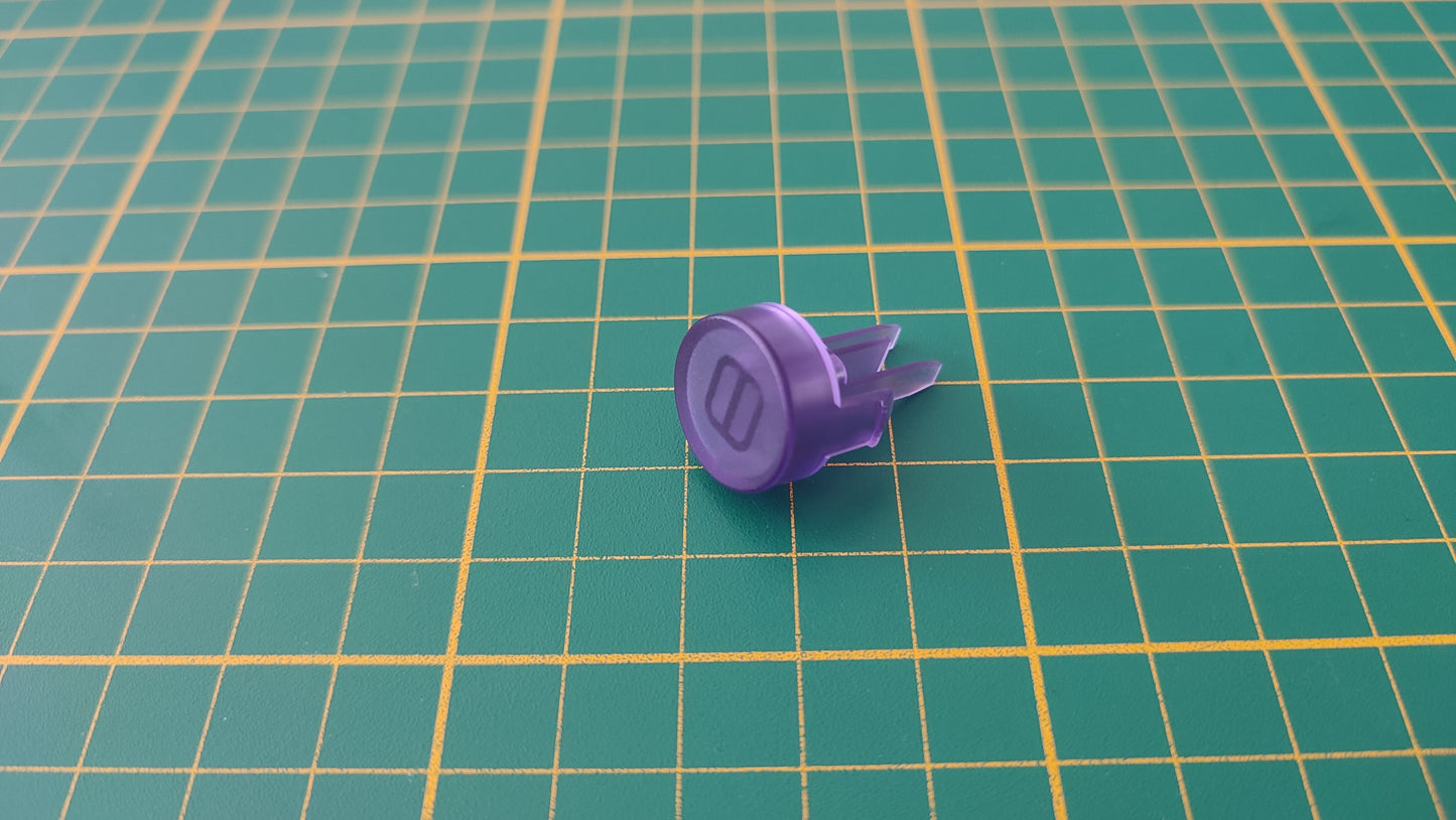 Bouton reset seul violet transparent pièce détachée pour console de jeux Nintendo Game cube Gamecube DOL-101 et ou DOL-001