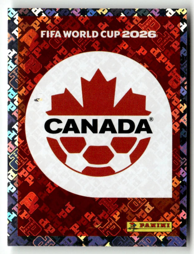 CAN 1 Emblème du Canada - Sticker autocollant Panini Coupe du Monde FIFA 2026 Canada - Pièce détachée