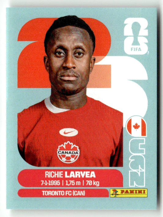 CAN 6 Richie Laryea - Sticker autocollant Panini Coupe du Monde FIFA 2026 Canada - Pièce détachée