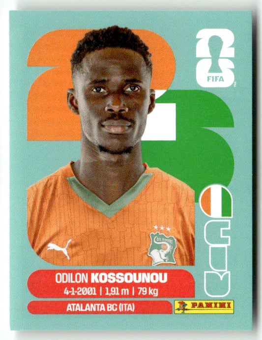 CIV 5 Odilon Kossonou - Sticker autocollant Panini Coupe du Monde FIFA 2026 Côte d'Ivoire - Pièce détachée