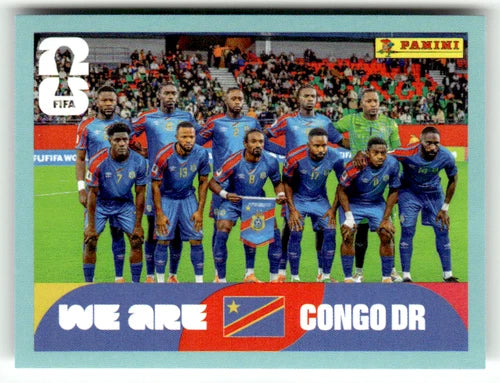 COD 13 Team Photo - Sticker autocollant Panini Coupe du Monde FIFA 2026 RD Congo - Pièce détachée