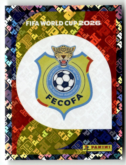 COD 1 Team Logo - Sticker autocollant Panini Coupe du Monde FIFA 2026 RD Congo - Pièce détachée