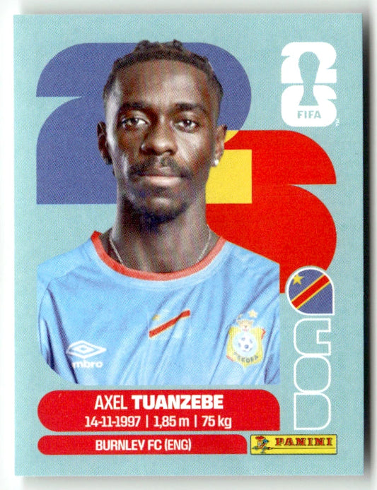 COD 4 Axel Tuanzebe - Sticker autocollant Panini Coupe du Monde FIFA 2026 RD Congo - Pièce détachée