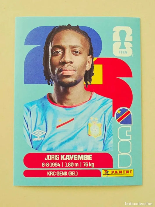 COD 7 Joris Kayembe - Sticker autocollant Panini Coupe du Monde FIFA 2026 RD Congo - Pièce détachée