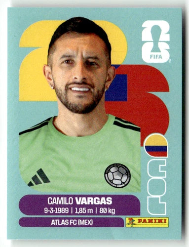 COL 2 Camilo Vargas - Sticker autocollant Panini Coupe du Monde FIFA 2026 Colombie - Pièce détachée