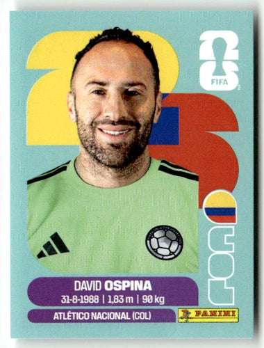 COL 3 David Ospina - Sticker autocollant Panini Coupe du Monde FIFA 2026 Colombie - Pièce détachée