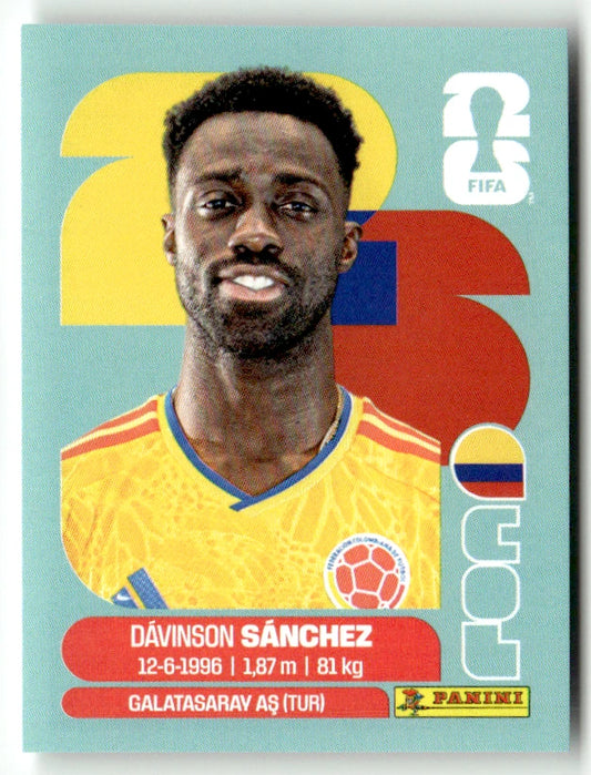 COL 4 Dávinson Sánchez - Sticker autocollant Panini Coupe du Monde FIFA 2026 Colombie - Pièce détachée
