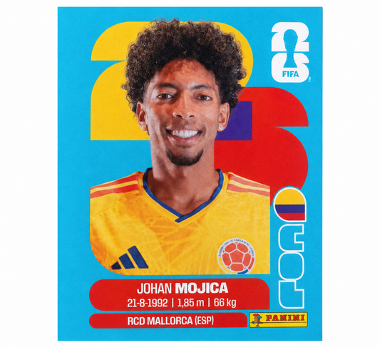 COL 7 Johan Mojica - Sticker autocollant Panini Coupe du Monde FIFA 2026 Colombie - Pièce détachée